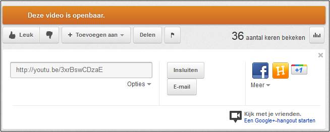 Een YouTube video plaatsen 4